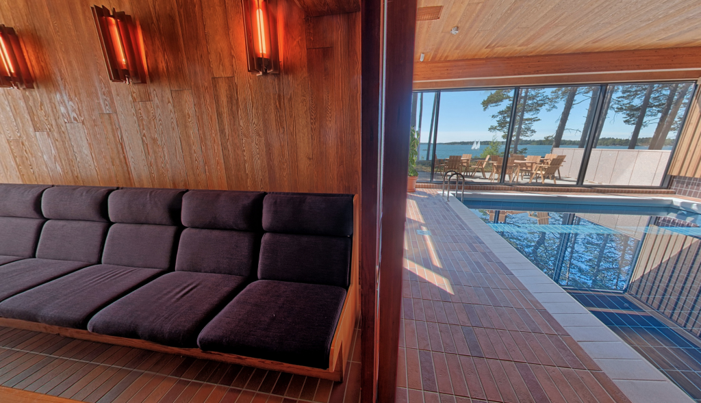 Hotel Hanasaaren sauna. Hotellisaunat Helsingissä.